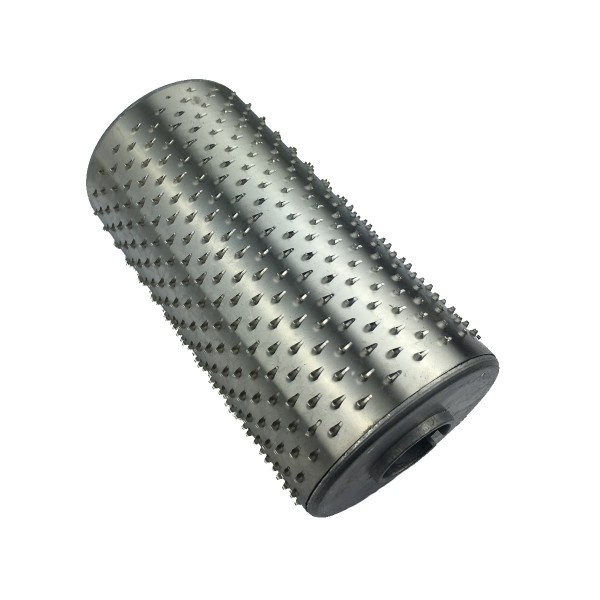 Replacement Stainless Steel Roller for Simple Grater Brand Fama Industrie with Flanges. - Fama Industries