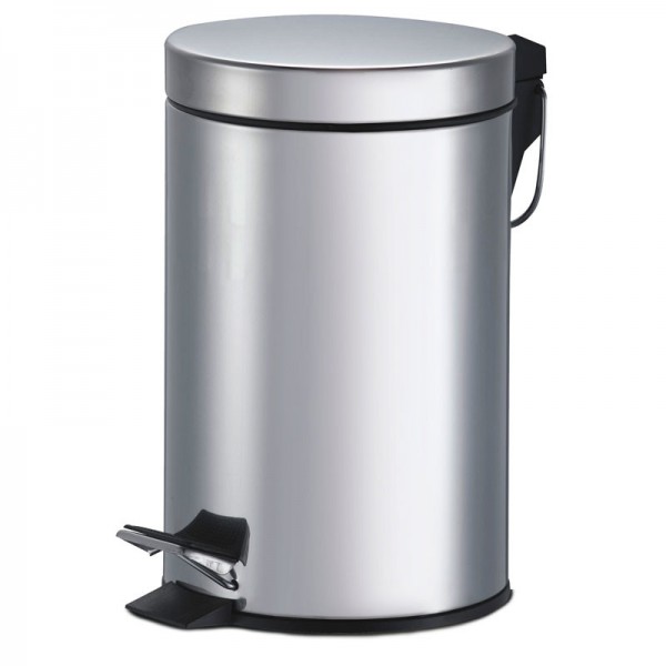 12L steel dustbin with pedal. Ø25 x H 38 cm. inner basket. IRON3 - Stark s.r.l.