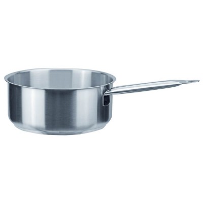 Professional medium casserole with single handle. various diameters. Chef - Piazza Collection