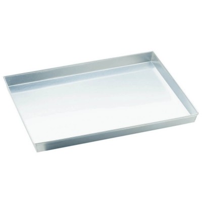Professional Rectangular Tray, Pan with low edge. Various sizes. aluminum collection. - Square