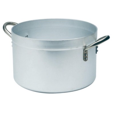 Professional high aluminium casserole with two handles. various diameters. Alluminium Collection - Piazza