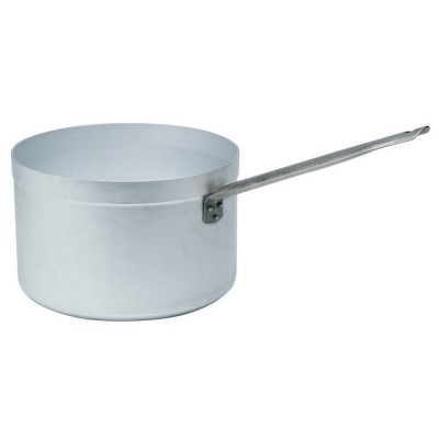 Professional high aluminium casserole with single handle. various diameters. Alluminium Collection - Piazza