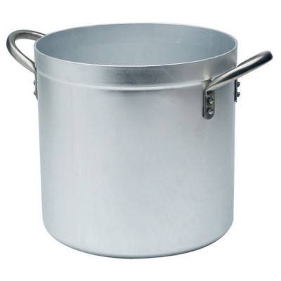 Professional aluminium cylindrical pan with two handles. various diameters. Alluminium Collection - Square