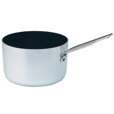 Professional medium casserole in non-stick aluminium with one handle. various diameters. Alluminium Collection - Piazza