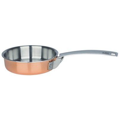 Mini professional frying pan. various diameters. Collection "4-ply" Copper - Square