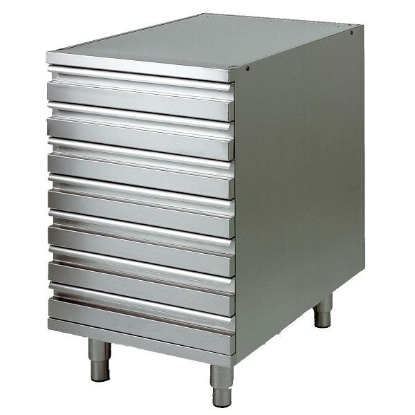 Cassettiera inox Forcar-Forcold per contenitori impasti pizza. CAS7-FC - Forcold