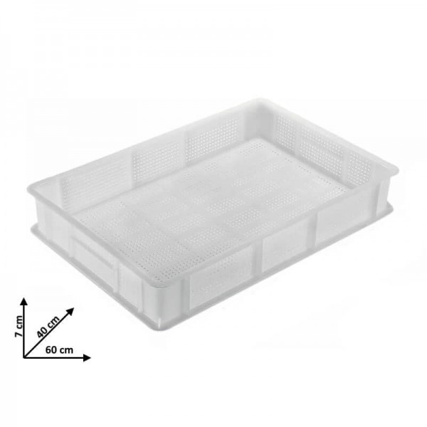 Cassetta forata in plastica per pasta fresca 60x40 altezza 7 cm. AV6007N - Fimar