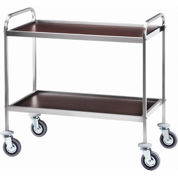Forcar service trolley 2 shelves CA1001-CA1001W - Forcar Multiservice