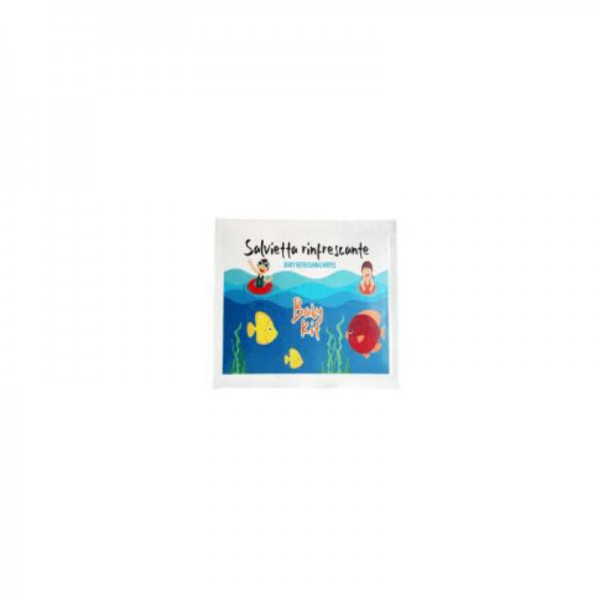 Refreshing Courtesy Wipe. Carton of 1000 kits - Baby kit line - BYSR70 - Stark s.r.l.