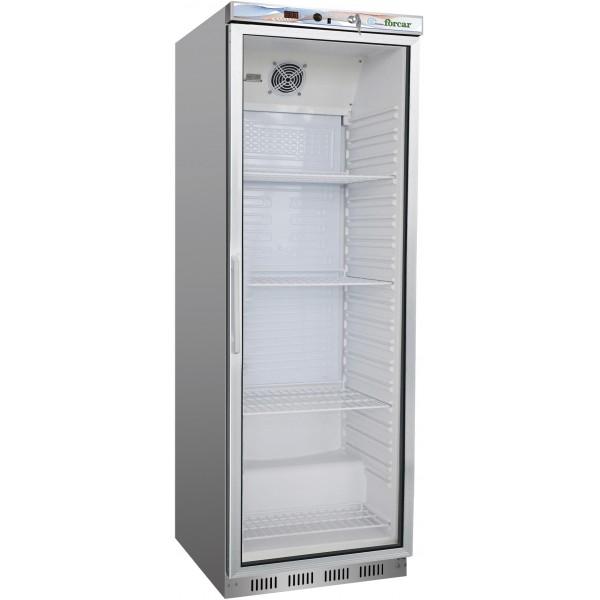 Frigorifero professionale Forcar ER400GSS 350 Lt. con porta a vetro +2+8 °C. H 185,5 cm - Forcar Refrigerati
