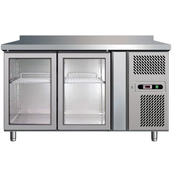 Tavolo refrigerato Forcar GN2200TNG 2 porte positivo - Forcar Refrigerati