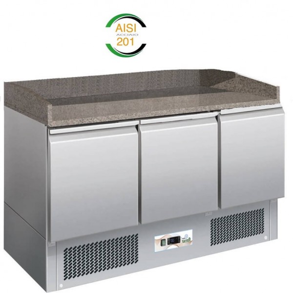 Banco pizza refrigerato Forcar-Forcold S903PZ-FC 3 porte statico - Forcold