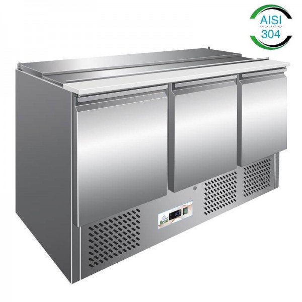 Saladette refrigerata Forcar-Forcold G-S903 3 porte positiva. - Forcar Refrigerati