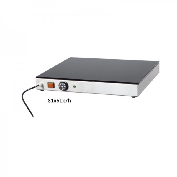 Hot plate made of tempered glass 81x61cm. Adjustable thermostat. PVC4765 - Forcar Multiservice