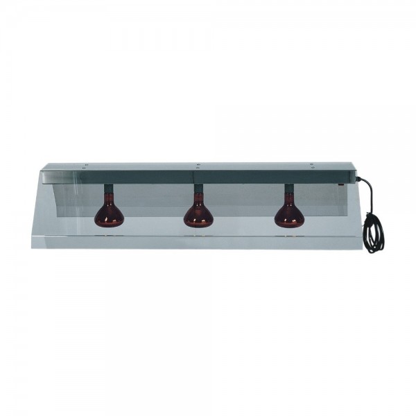 Hanging frame with three infrared lamps and smoked cover. PIA4716 - Forcar Multiservice