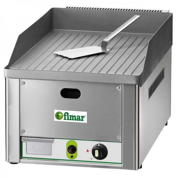 Fry Top Gas Fimar FRY1RMC Chrome Striped Steel - Fimar