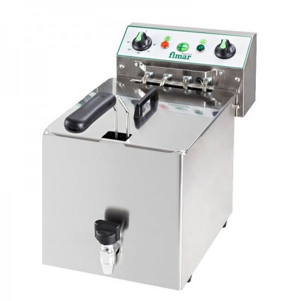 Friggitrice professionale elettrica Fimar FR8RN 8 lt Monofase con Rubinetto - Fimar