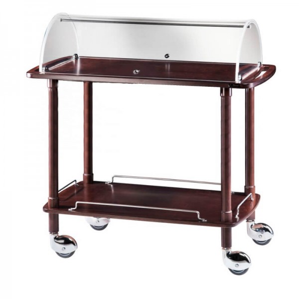 Forcar 2-story wooden service cart with dome.CLC2012W - Forcar Multiservice