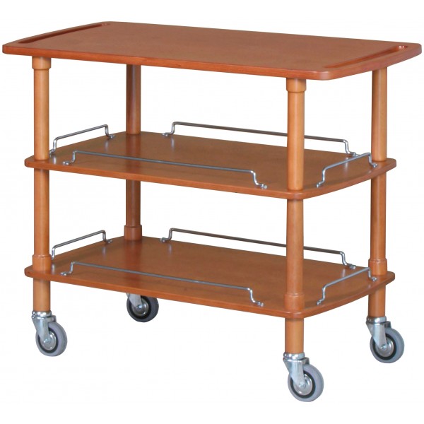 Forcar CLP2003 3-deck wooden service trolley - Forcar Multiservice