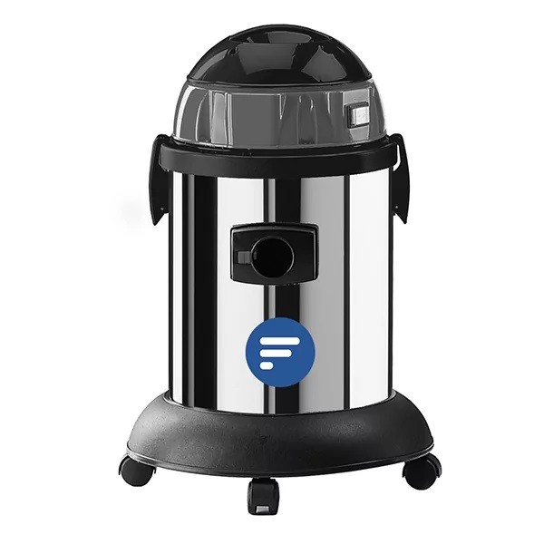 Professional vacuum cleaner solids and liquids 1500 W 23 liter Inox drum. VAC23 - PuliLav