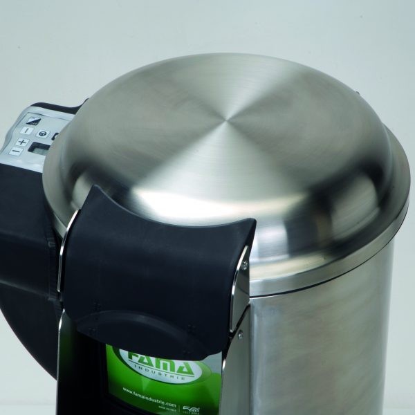 STAINLESS STEEL COVER COMPLETE WITH: HANDLE, SEAL, SCREW AND MAGNET - F2937 - Fama Industrie - Fama Industrie
