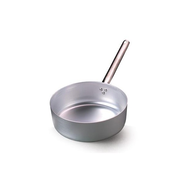 Low Casserole 1 Handle 32 cm Aluminum 107 - 3 mm ALMA107 Agnelli - Agnelli