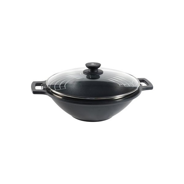 Wok 2 Handles With Lid And Grill 24 cm Efficient 3300 Pinti - Pinti