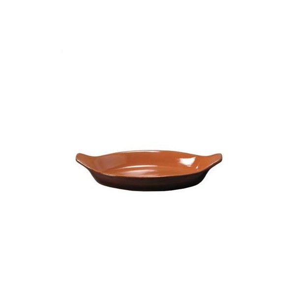 Teglia Ovale 35 cm Terracotta Vulcania - Vulcania