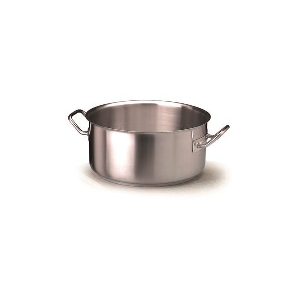 Casseruola Bassa 2 Manici 24 cm Acciaio Inox Induzione - 3 mm COIX3106E Agnelli - Agnelli