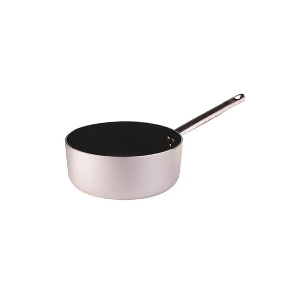 Low Casserole 1 Handle 24 cm Aluminum Nonstick - 3 mm ALSA107S Agnelli - Agnelli