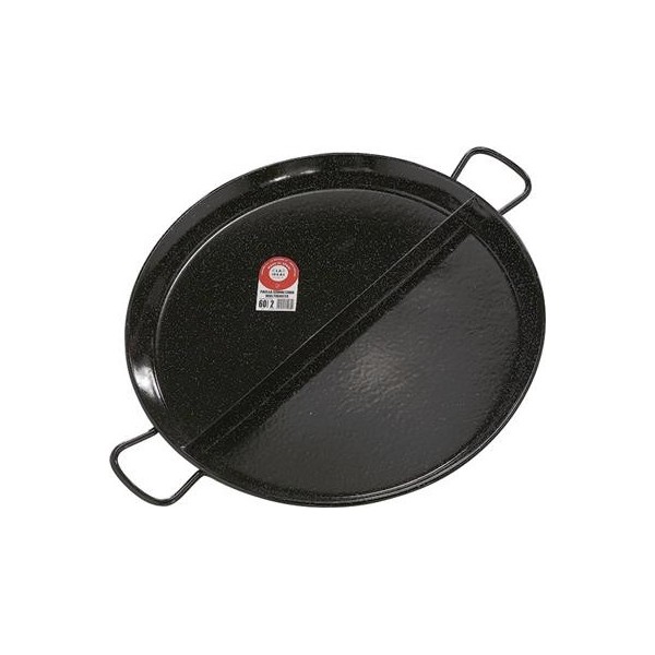 Paellera 2 Manici 60 cm Ferro Smaltato G812 Garcima - Garcima