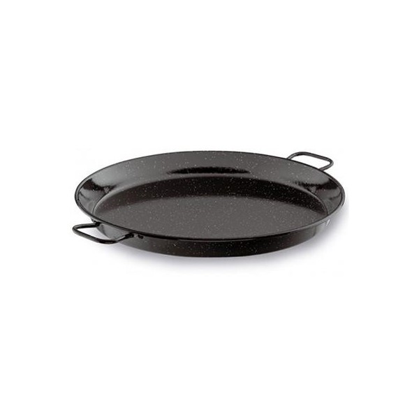 Paella Pan 2 Handles 50 cm Enameled Iron G202 Garcima - Garcima