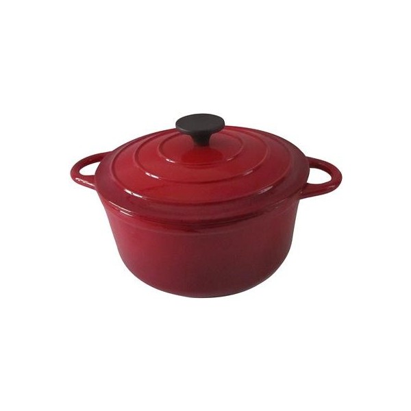 Casserole Round 2 Handles 26 cm Normandie Red 400.026 Ilsa - Ilsa