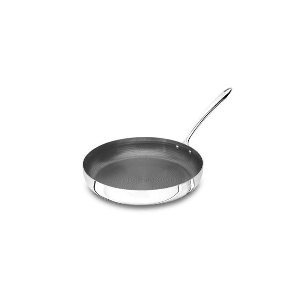 Low Frying Pan 1 Handle 20 cm Aluinox Induction 1907 - 3 mm ALUM111SH Agnelli - Agnelli