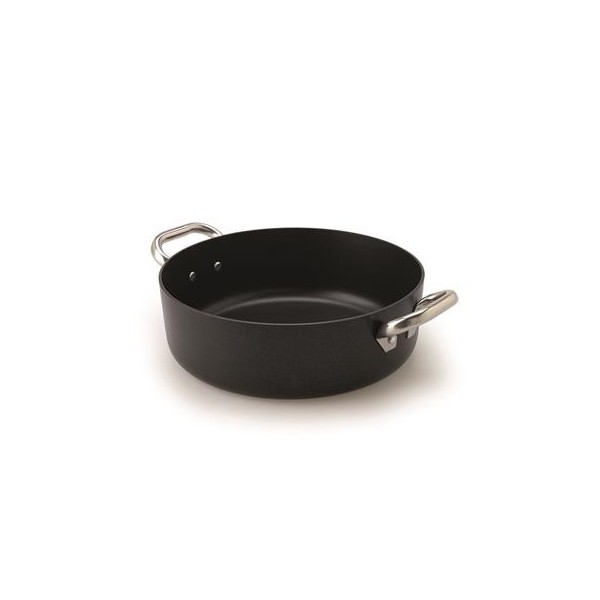 Casseruola Bassa 2 Manici 24 cm Al Black - 3 mm ALSA106SS Agnelli - Agnelli