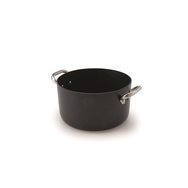 Casseruola Alta 2 Manici 24 cm Al Black - 3 mm ALSA104SS Agnelli - Agnelli
