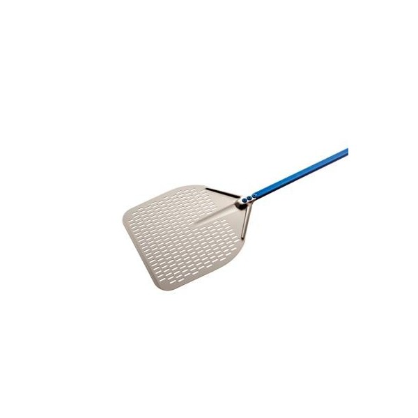 Rectangular Perforated Pizza Shovel 50x50 cm Azure A-50RF Gi.Metal - Gi.Metal