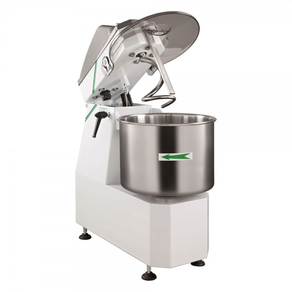 Impastatrice Monofase professionale a spirale da 18 kg con testa sollevabile e vasca fissa. 18SL - Fimar
