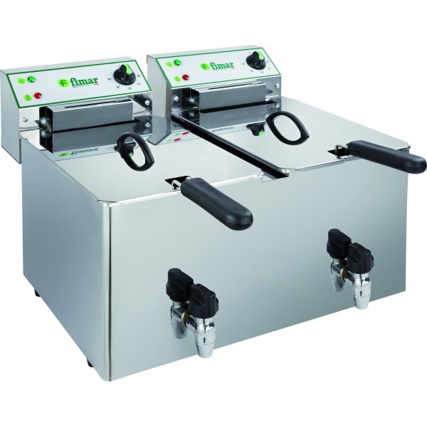 Friggitrice professionale elettrica Fimar FR88RN 10+10 lt Monofase - Fimar