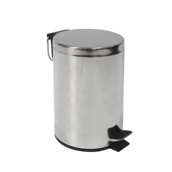 Pattumiera a pedale con chiusura rallentata 12 litri. IRON3INOX - Stark s.r.l.