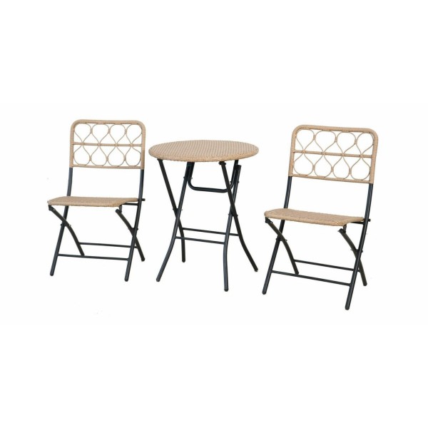 Salotto pieghevole. 2 poltrone e tavolino tondo. SS2251012 - Stark s.r.l.