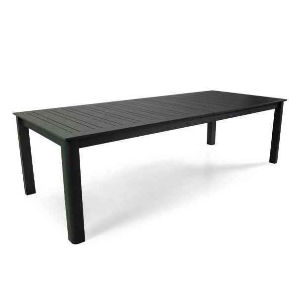 Tavolo 266x100cm allung. centrale 8-12 posti. Antracite. S6465510000