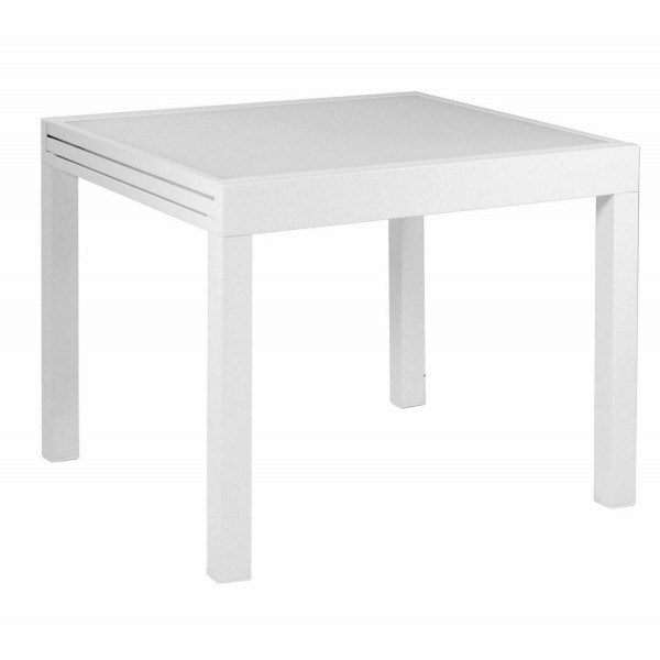 Tavolo 90x90cm allungamento laterale 2-6 pax. Antracite. S6454930000