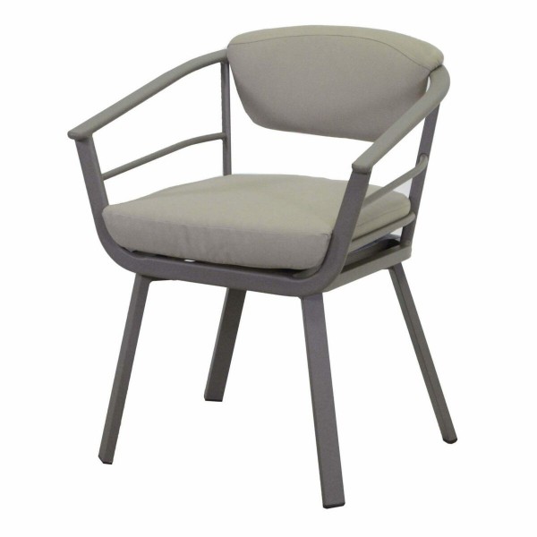 Poltrona Premium con braccioli e cuscino. Tortora. S6461270000