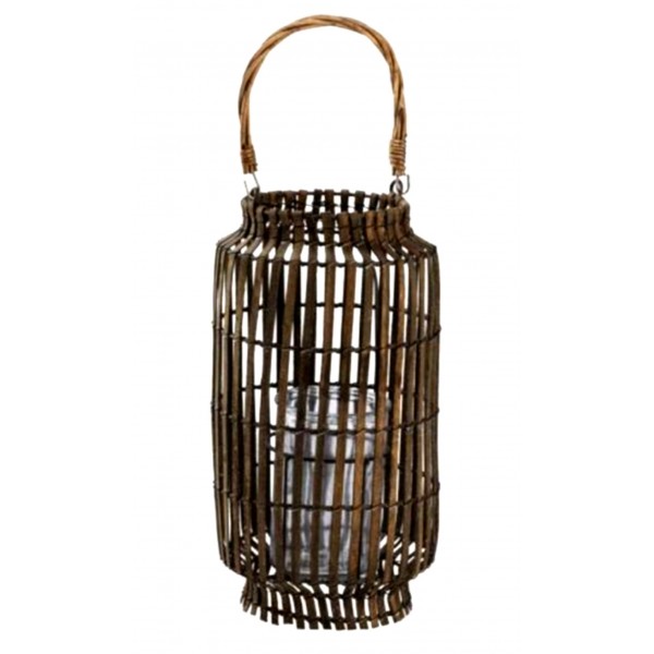 Lanterna in bambù a cilindro. Naturale - Stark s.r.l.