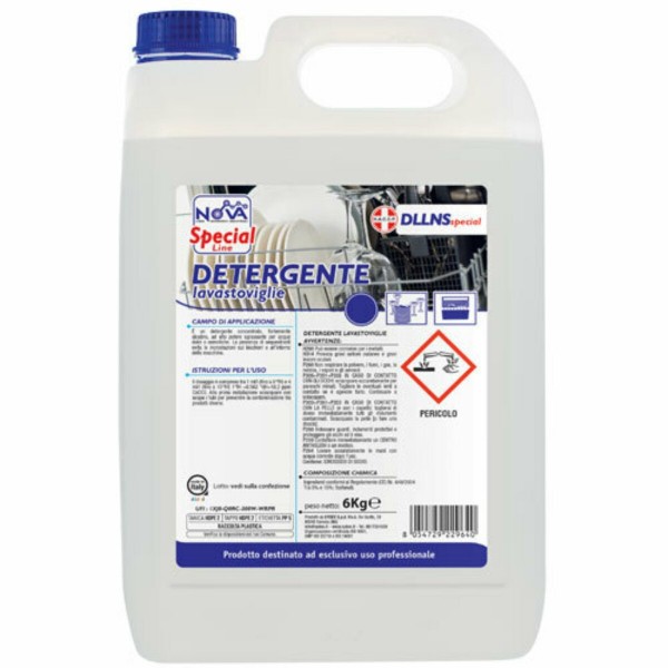 Detergente per lavastoviglie in tanica da 6 Kg - NS