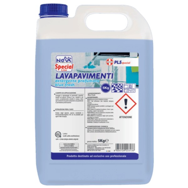 4 pz. Detergente pavimenti con pH neutro blu 5Kg - NS - Stark s.r.l.