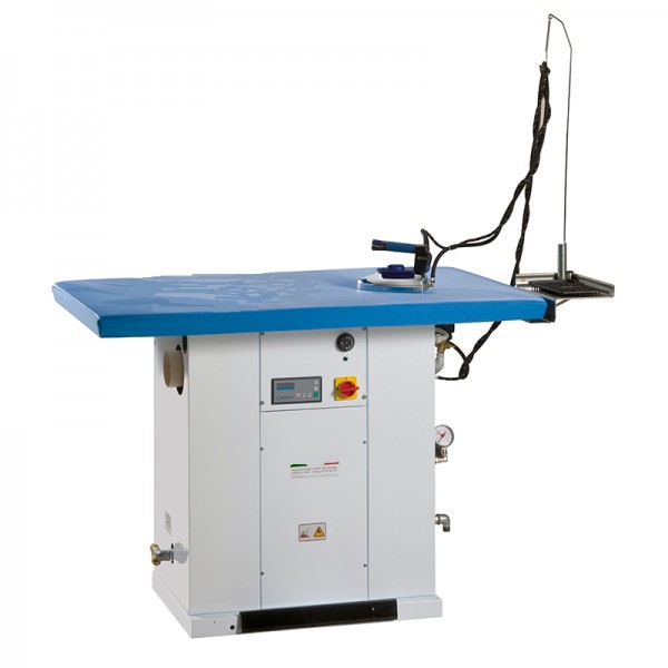 Tavolo stiro rettangolare con caldaia. URANO