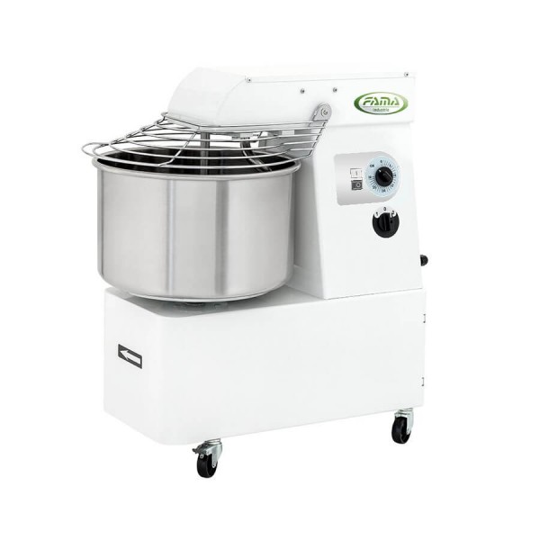 Impastatrice professionale a spirale da 12 kg con testa sollevabile e vasca estraibile. 12SR Monofase