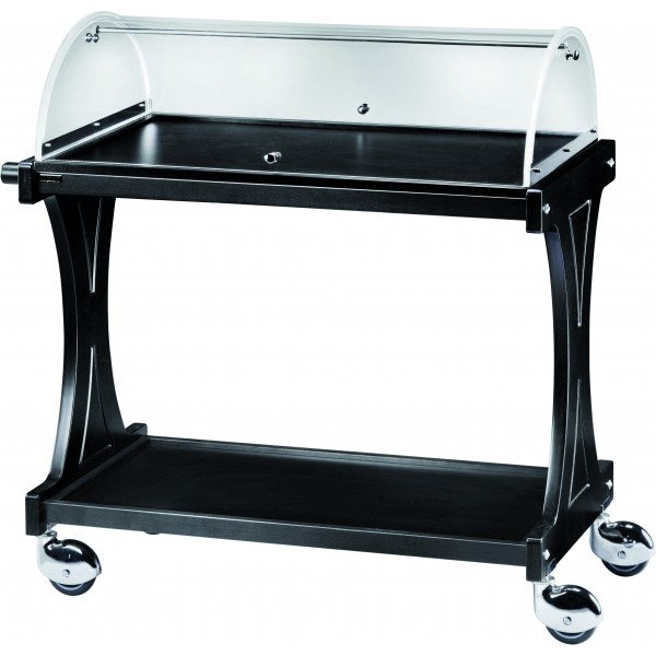 Wooden trolley with 2-story plexiglass dome. CL2250W - Forcar Multiservice
